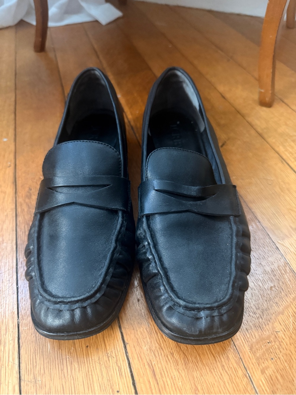 J Crew Maison Ruched Black Penny Loafer - Picture 2 of 4